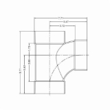 ROYAL P156 P Series, 4 in nominal, Hub end style, SDR 35, PVC