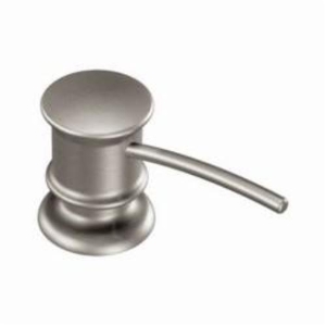 Moen® 3944SRS Soap Dispenser, 18 oz Bottle Capacity, Deck Mount, Metal, Spot Resist™ Stainless