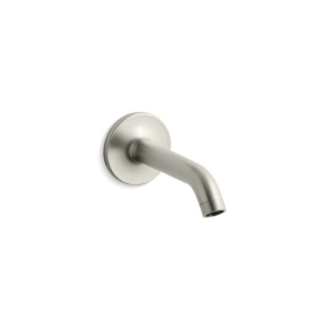 Kohler® 14426-BN Wall Mount 35 deg Non-Diverter Bath Spout, Purist®, Brass, Vibrant® Brushed Nickel
