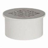 Sioux Chief 840-3P General Purpose Floor Drain With Standard Screw, 3 in Outlet, Solvent Weld Connection, PVC Drain
