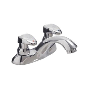 DELTA® 86T1153 TECK® Metering Mixing Handwash Faucet, Polished Chrome, 2 Handles, 0.5 gpm Flow Rate