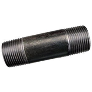 Ward Mfg 0101014 Pipe Nipple, 1/8 in Nominal, 1-1/2 in L, Steel, Black, SCH 40/STD, Welded