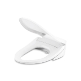 Kohler® 18751-0 C3®-050 Cleansing Toilet Seat with Lid, Elongated Bowl, Closed Front, Plastic, White, Slow Close Hinge