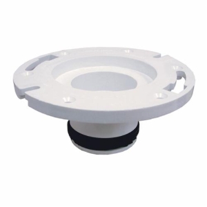 2-Finger Closet Flange, 4 x 3 in Pipe, PVC, Domestic redirect to product page