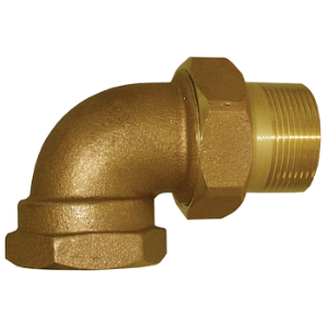 LEGEND® 110-169 T-438 Union Elbow, 1-1/4 in Nominal, FNPT End Style, 60 psi Pressure, Bronze