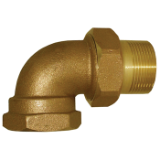 LEGEND® 110-169 T-438 Union Elbow, 1-1/4 in Nominal, FNPT End Style, 60 psi Pressure, Bronze