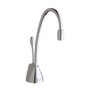 Insinkerator® Indulge™ 44251 FGN1100 Contemporary Instant Hot Water Dispenser Faucet, Residential, High-Arc Swivel Spout, Polished Chrome, 1 Handle