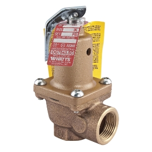 WATTS® 0274428 174A Pressure Relief Valve, 3/4 in Nominal, FNPT End Style, 30 psi Pressure, Bronze Body