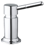 GROHE 28751001 DELUXE XL Soap Dispenser, StarLight® Chrome, 15 oz Capacity, Deck Mount, Brass