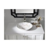 Kohler® 5438-S33 Solid/Expressions™ Solid Surface Vanity Top, 1 in OAH x 22-3/8 in OAW x 22-13/16 in OAD, Stone Top, White Top