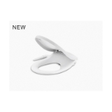 Kohler® 76923-0 Puretide® Manual Cleansing Toilet Seat with Lid, Round Bowl, Closed Front, Plastic, White, Quick Release Hinge