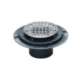 Sioux Chief 821-2PCP Shower Pan Drain with Ring and Strainer, 2 in Nominal, Solvent Weld Connection, 4-1/4 in, PVC Drain