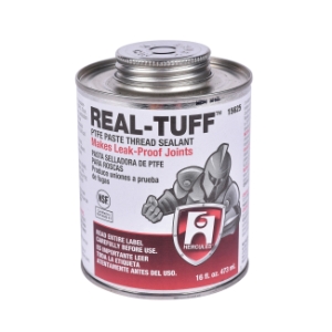 Hercules® Real Tuff™ 15625 Heavy Duty Multi-Purpose Thread Sealant, 1 pt Screw Cap Can with Brush, White