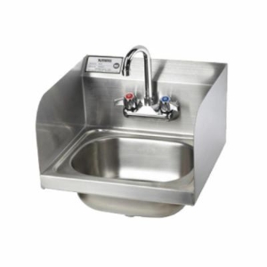Krowne HS-26L 16" Hand Sink with Side Splashes Compliant, Wrist Handles