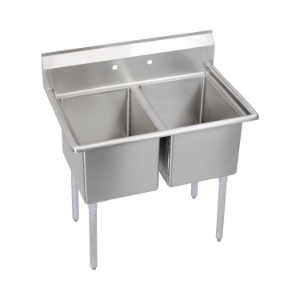 Elkay® 14-2C16X20-0X 300 Dependabilt Standard Service Sink, Rectangle Shape, 25.8 in W x 39 in D x 43.8 in H, Floor Mounting, Uniform Satin