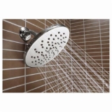 Moen® S6360 Raincan Shower Head, 2.5 gpm, 1 Spray, Wall Mount, 8 x 3-1/4 in Head, Chrome