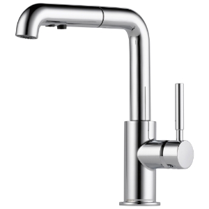 Brizo® 63220LF-PC Solna® Kitchen Faucet, Commercial, 360 deg Pull-Out Spout, Polished Chrome, 1 Handle, 1 Faucet Hole