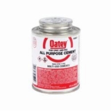 Oatey® 30821 All Purpose Medium Body Solvent Cement, 8 oz Container, Milky Clear
