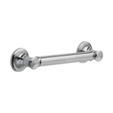 Brizo® 69210-PC Round Traditional Decorative Grab Bar, 12 in L x 1-1/4 in Dia, Polished Chrome, Metal