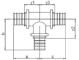 REHAU® 221948-001 90 x 90 x 90 SDR11 Straight Tee