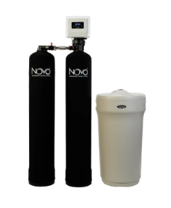 NOVO™ 15020484-1 NVO485UFHTO-100 High-Flow High-Efficiency Water Softener & Whole Home Carbon Filter, Reduces Bad Taste & Odor