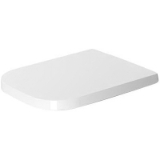 DURAVIT 0020590000 Removable Soft Close Toilet Seat, Elongated Bowl, Close Front Front, Plastic, White