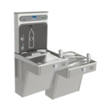 Elkay® LVRCGRNTL8WSK ezH2O® Filtered Bottle Filling Station and Cooler, 1.1 gpm Flow Rate, Mechanical Front Bubbler Button Operation, Refrigerated Chilling