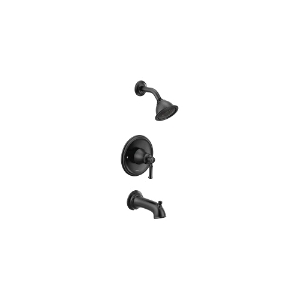 Moen® T2183BL Posi-Temp® Tub Shower Trim, 2.5 gpm Shower, Matte Black
