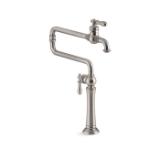 Kohler® 99271-VS Artifacts® Pot Filler Kitchen Sink Faucet, 3.2 gpm Flow Rate, Extended Swivel Spout, Vibrant® Stainless, 1 Handle