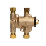 WATTS® Under Sink Guardian® 0204143 USG Thermostatic Mixing Valve, 3/8 in Nominal, Compression End Style, 150 psi Pressure, 0.25 gpm Flow, Brass Body