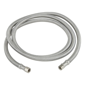 PlumbShop® PLS0-72IM F Ice Maker Connector, 1/4 in Nominal, MIP End Style, 72 in L, 125 psi Working, Stainless Steel