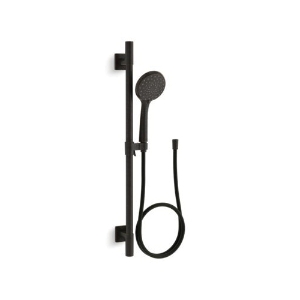 Kohler® 99243-G-2BZ Awaken® B110 Deluxe Slidebar Kit, 4-5/8 in Dia Wide Coverage/Intense Drench/Targeted Massage/Reduced-Flow Shower Head, NPT Connection, Oil Rubbed Bronze
