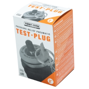 Test-Tite® 83581 Standard Pressure Relief Pneumatic Test Plug, 1-1/2 in Pipe, 13 psi, Rubber