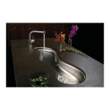 Elkay® MYSTIC5014 Bar Sink, The Mystic®, 47-1/4 in L x 8-5/16 in W x 4-1/2 in D Bowl, 51 in L x 13-15/16 in W x 4-1/2 in D, Undermount, Stainless Steel, Lustertone