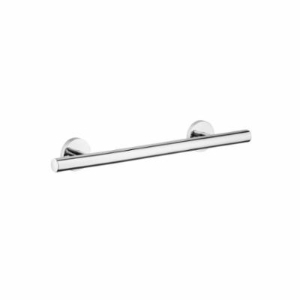 Hansgrohe 40513000 Wall Mount Towel Bar, Logis, 12 in L Bar, 2-7/8 in OAD x 2-1/2 in OAH, Brass, Polished Chrome