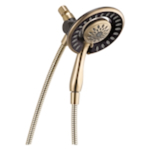 Brizo® 58065-CZ In2ition® 2-in-1 Hand Shower, 6 in Dia 4 Shower Head, 2 gpm Flow Rate, 69 in L Hose, 1/2 in Connection, Champagne Bronze