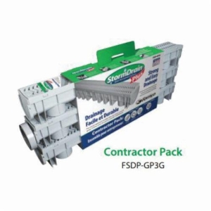 Fernco® StormDrain™ FSDP-GP3G Contractor Pack, Polypropylene, Gray