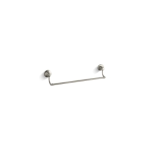 Kohler® 11410-BN Towel Bar, Bancroft®, 18 in L Bar, 3-9/16 in OAD x 3-3/4 in OAH, Metal, Vibrant® Brushed Nickel