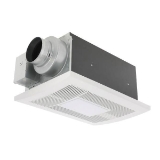 Panasonic WhisperWarm DC™ FV-0511VHL1 Precision Spot Combo Ventilation Fan/Heater/Light, 50/80/110 cfm Flow Rate, 4 or 6 in Dia Duct, 10 W Lamp, 120 V, 1600 W