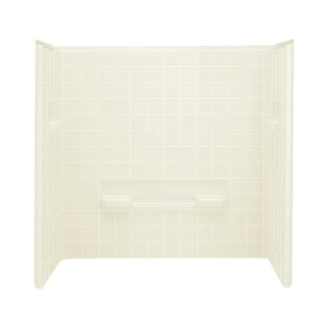 Sterling® 61044100-96 Bath/Shower Wall Set, All Pro®, 60 in L x 31-1/2 in W x 59 in H, Solid Vikrell®