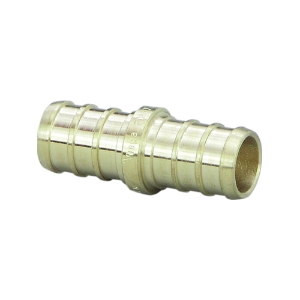 Viega 46422 PureFlow® Coupling, 3/8 in Nominal, Crimp End Style, Brass