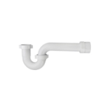 Keeney 400TTWRU P-Trap with SCH 40/STD Marvel Connector, 1-1/2 in Inlet x 1-1/2 in Outlet, White, Polypropylene