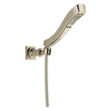 DELTA® 55552-PN Tesla® Wall Mount Hand Shower, 2-3/8 in Dia 4 Shower Head, 2 gpm Flow Rate, 60 in L Hose, 1/2 in Connection, Polished Nickel