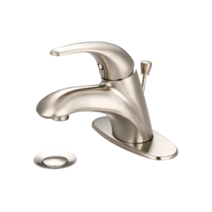 Pioneer 3LG260H-WD-BN Legacy Lavatory Faucet, 1.2 gpm Flow Rate, 2-3/8 in H Spout, 1 Handle, Brass Pop-Up Drain, 1 Faucet Hole, PVD Brushed Nickel, Function: Traditional