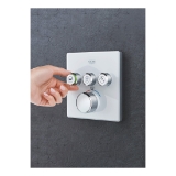 GROHE 29165LS0 Thermostatic Trim, 9.5 gpm Valve, StarLight® Moon White