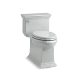 Memoirs® Comfort Height® 1-Piece Toilet, Compact Elongated Front Bowl, 16-1/2 in H Rim, 1.28 gpf, Ice Gray™