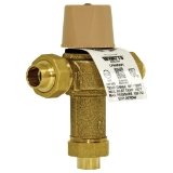 WATTS® 0559115 LFMMV Thermostatic Mixing Valve, 1/2 in Nominal, Solder End Style, 150 psi Pressure, 0.5 to 20 gpm Flow, Copper Silicon Alloy Body