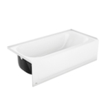 BOOTZ® 011-3341-00 Bathtub with Slip-Resistant Bottom, Maui, Soaking, 60 in W, Left Drain, White