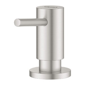 GROHE 40535DC0 Cosmopolitan Liquid Soap Dispenser, StarLight® SuperSteel, 15 oz Capacity