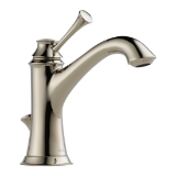 Brizo® 65005LF-PN Lavatory Faucet, Baliza®, Commercial, 1.5 gpm Flow Rate, 4-5/16 in H Spout, 1 Handle, Pop-Up Drain, 1 Faucet Hole, Polished Nickel, Function: Traditional